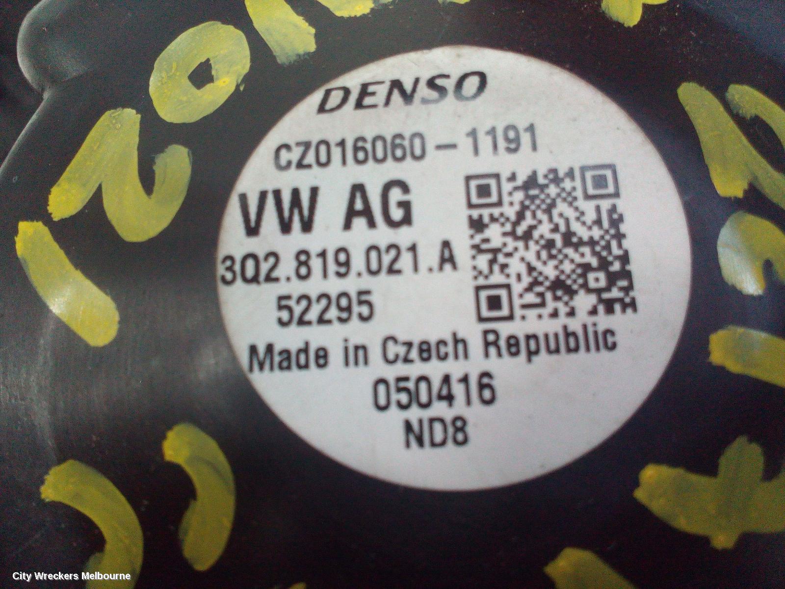VOLKSWAGEN PASSAT HEATER FAN MOTOR, B8/MK7, 06/2015 ONWARDS