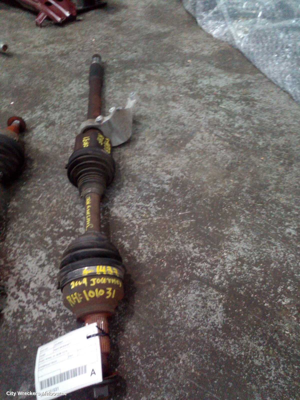 DODGE JOURNEY RIGHT DRIVESHAFT, FRONT, PETROL, JC, 05/2008 - 12/2016