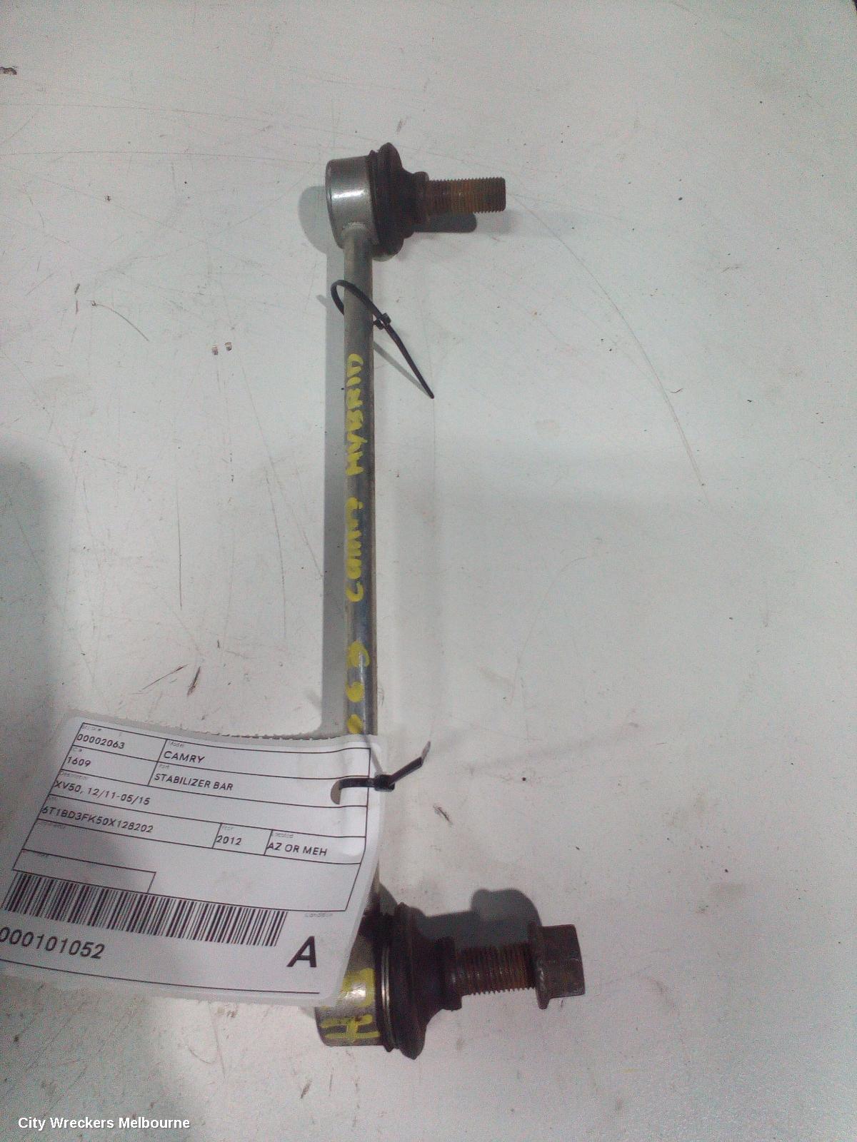 TOYOTA CAMRY STABILISER BAR, XV50, 12/2011 - 05/2015