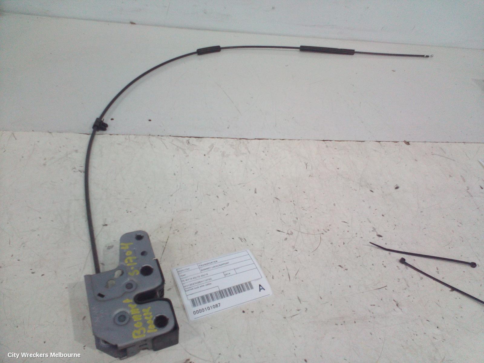 VOLKSWAGEN TRANSPORTER BONNET LOCK/SUPPORT, T5 MY10 03/2010 - 06/2015