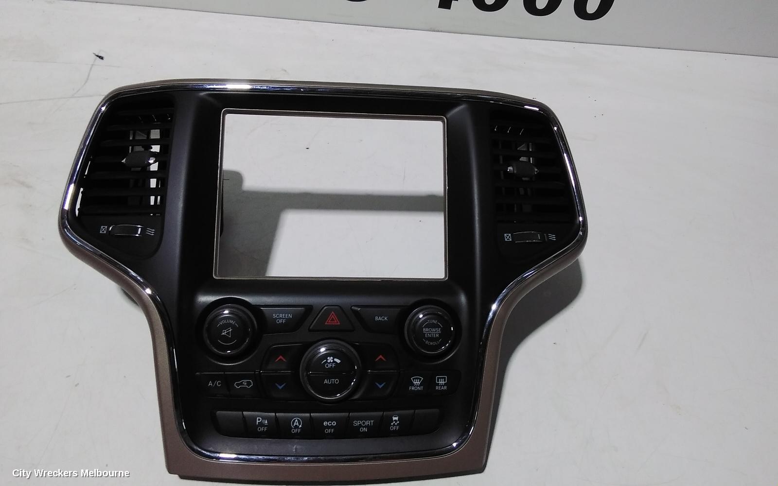 JEEP GRANDCHEROKEE HEATER/AC CONTROLS, HEATING/COOLING/STEREO CENTRE CONTROL UNIT***USE STEREO/HEAD UNIT*** 04/2013 - 02/2022