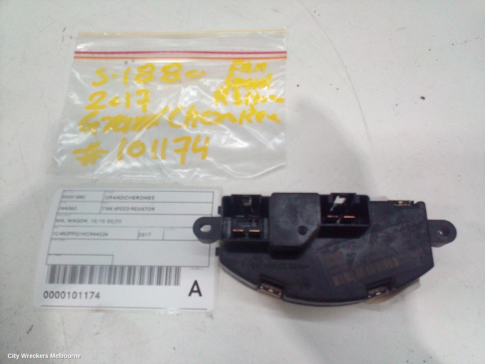 JEEP GRANDCHEROKEE FAN SPEED RESISTOR, WK, WAGON, 10/2010 - 02/2022