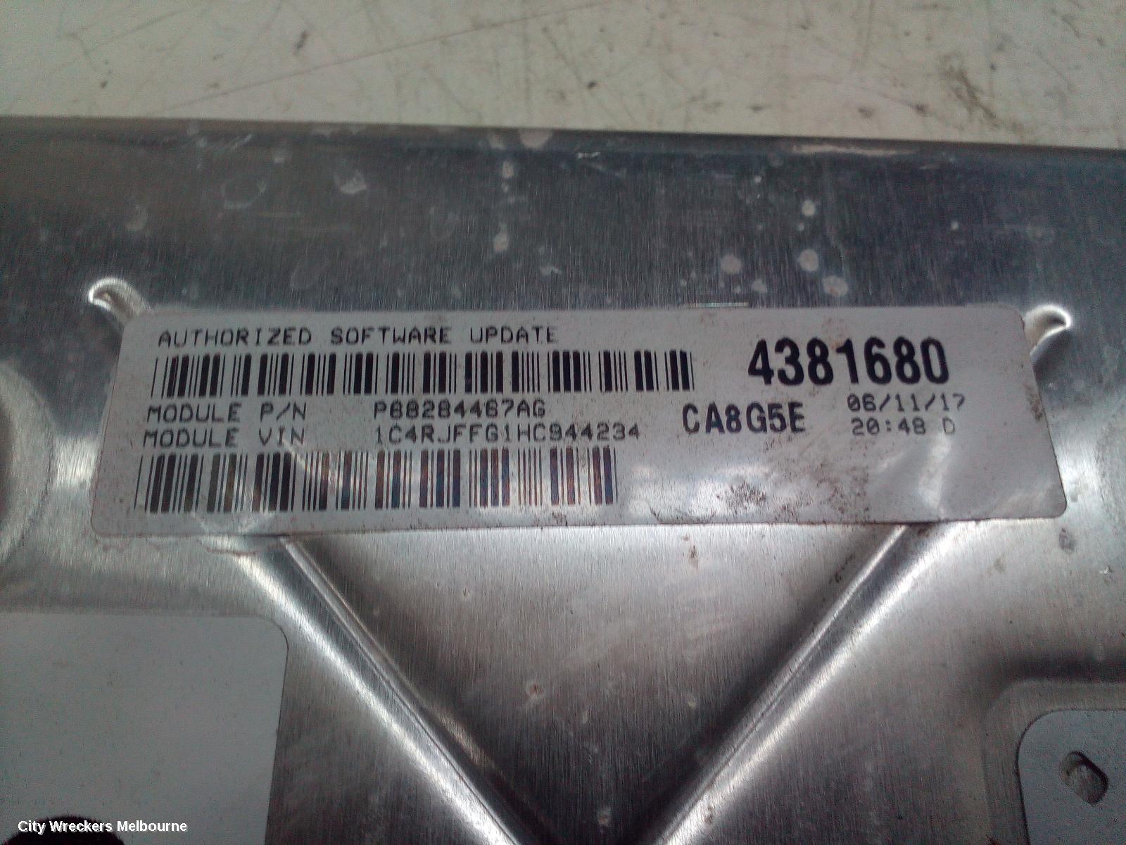 JEEP GRANDCHEROKEE ECU, ENGINE ECU, 3.6, PETROL, ECU ONLY, WK, 10/2010 - 02/2022