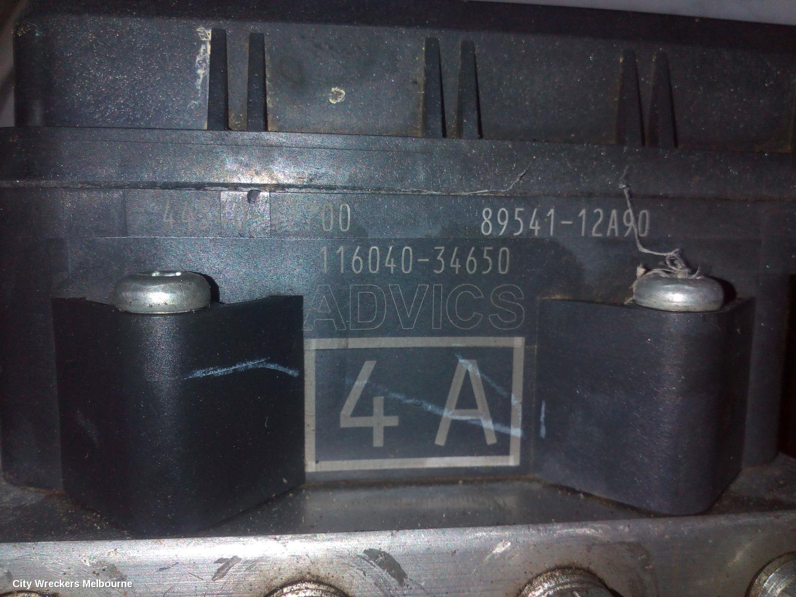 TOYOTA COROLLA ABS PUMP/MODULATOR, ZRE182R, HATCH, NON HYBRID, 03/2015 - 06/2018