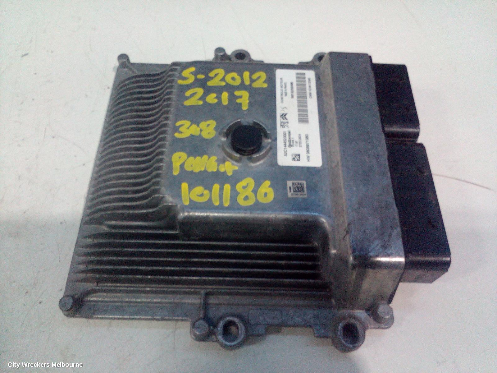 PEUGEOT 308 ECU, ENGINE ECU, 1.2, PETROL, ECU ONLY, T9, 10/2014 - 01/2021