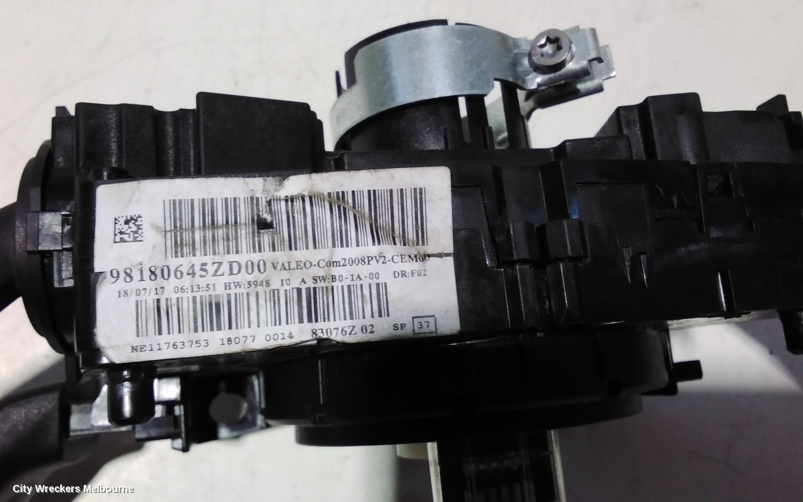 PEUGEOT 308 AIRBAG MODULE/SENSOR, CLOCKSPRING***USE COMBINATION SWITCH PART TYPE***