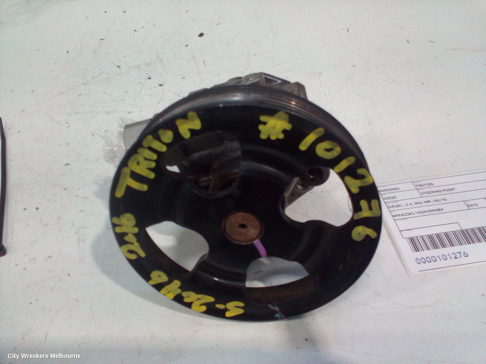 MITSUBISHI TRITON STEERING PUMP, DIESEL, 2.4, MQ-MR, 04/2015 ONWARDS