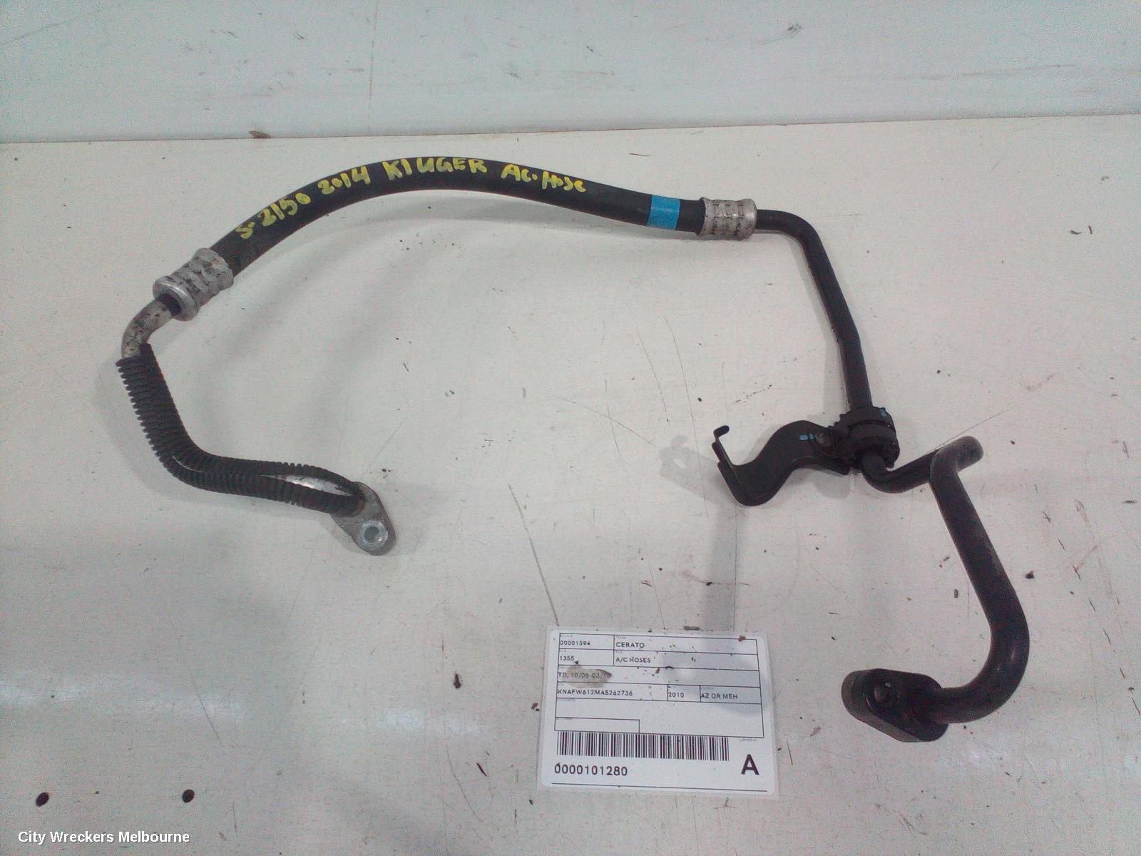 KIA CERATO A/C HOSES, TD, 10/2008 - 03/2013