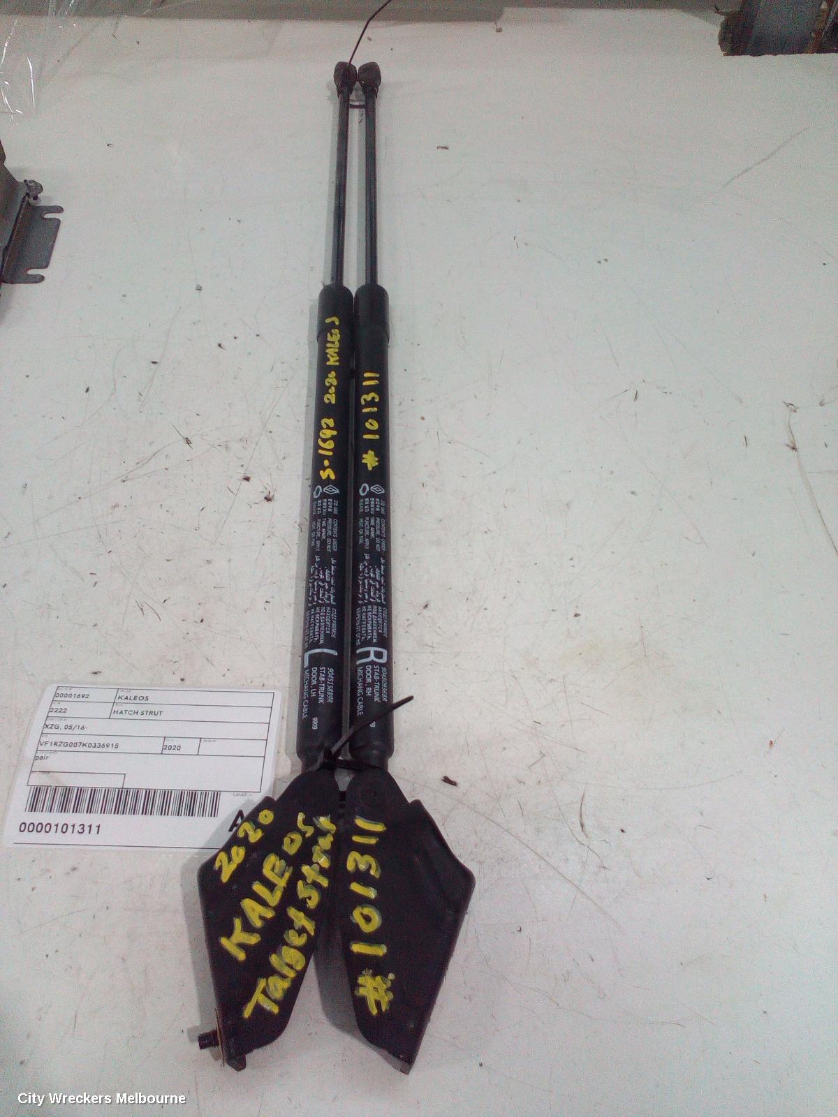 RENAULT KALEOS HATCH STRUT, XZG, 05/2016 ONWARDS