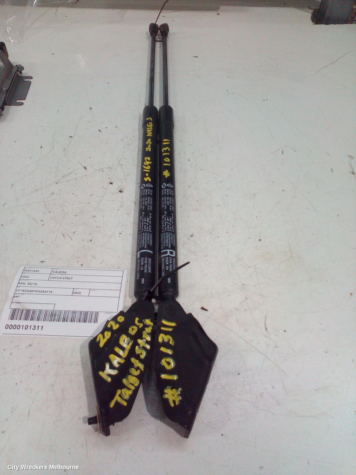 RENAULT KALEOS HATCH STRUT, XZG, 05/2016 ONWARDS