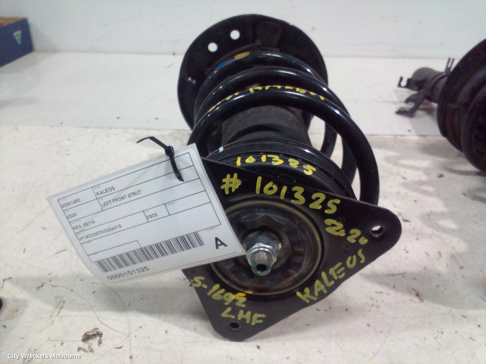 RENAULT KALEOS LEFT FRONT STRUT, XZG, 05/2016 ONWARDS
