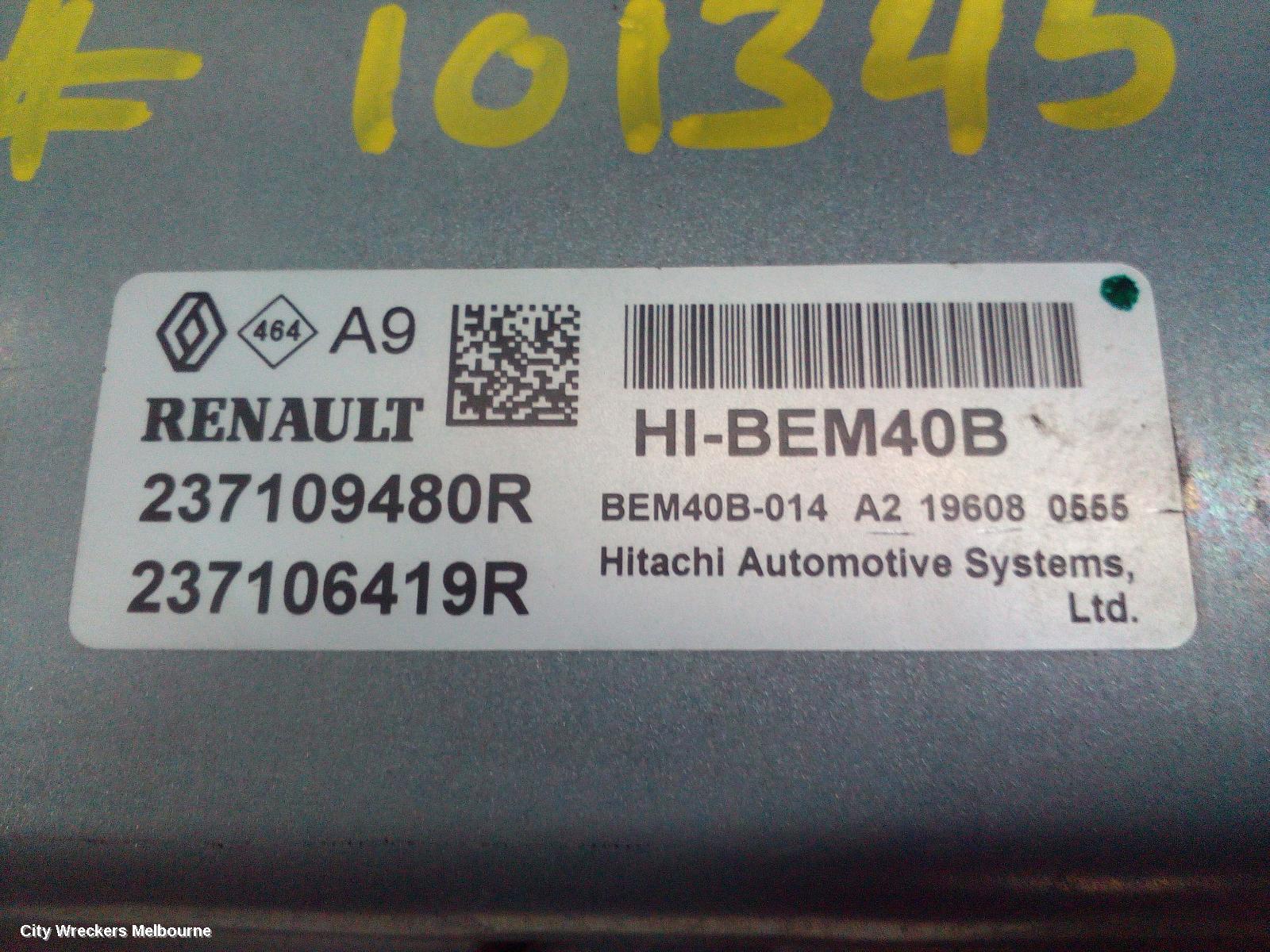 RENAULT KALEOS ECU, ENGINE ECU, 2.5, PETROL, ECU ONLY, XZG, 05/2016 ONWARDS