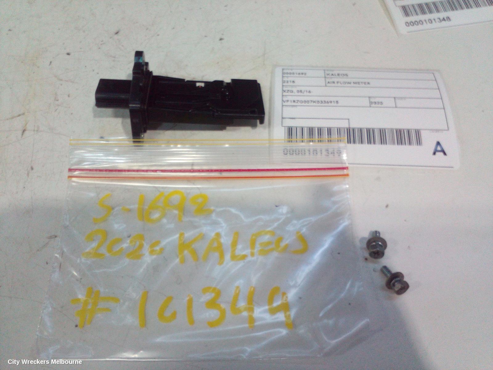 RENAULT KALEOS AIR FLOW METER, XZG, 05/2016 ONWARDS