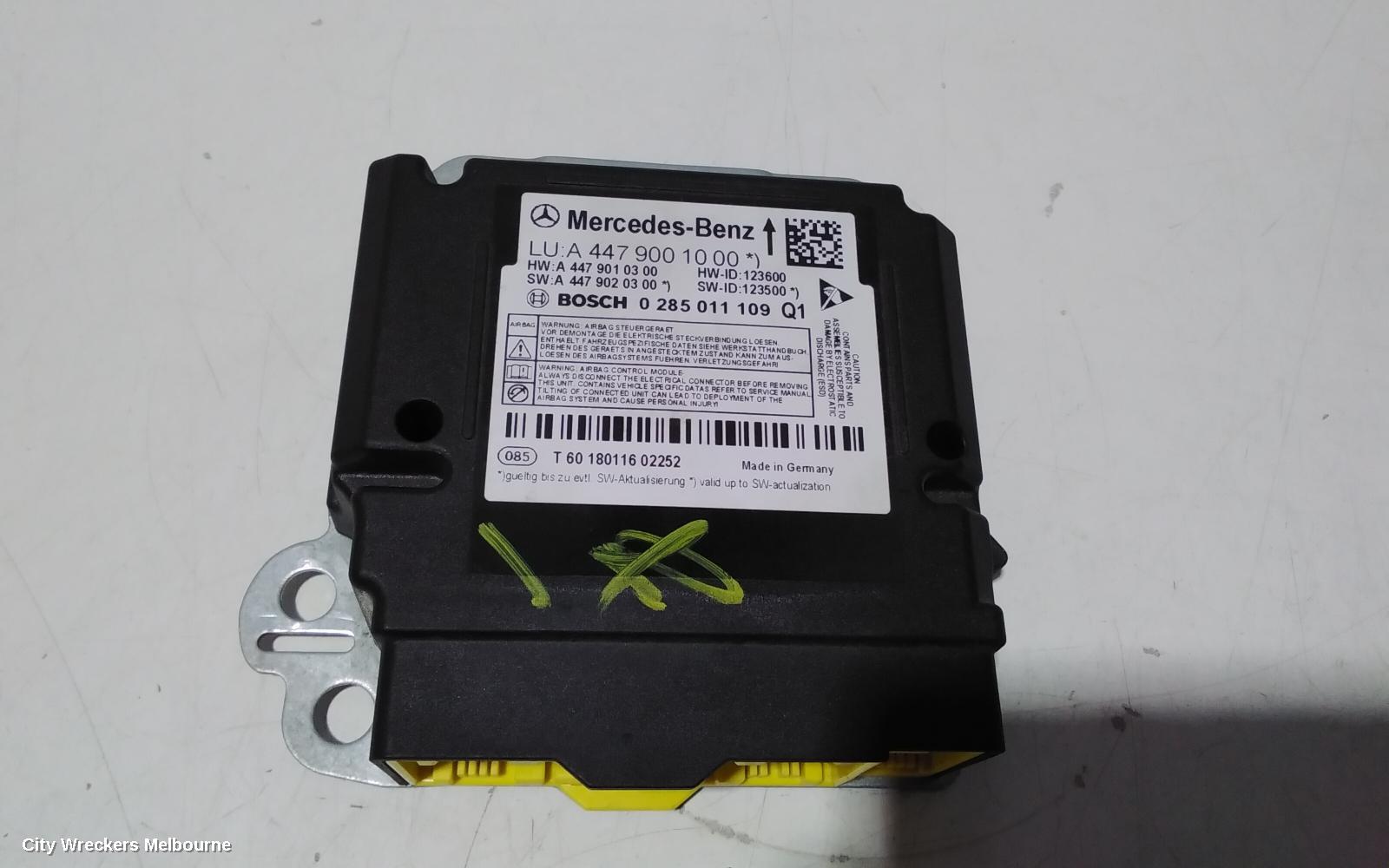 MERCEDES VITO AIRBAG MODULE/SENSOR, MODULE, 447, 03/2015 ONWARDS