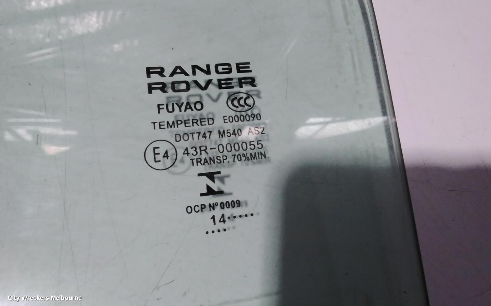 LAND ROVER RANGEROVER EVOQUE LEFT REAR DOOR WINDOW, L538, 11/2011 - 01/2019