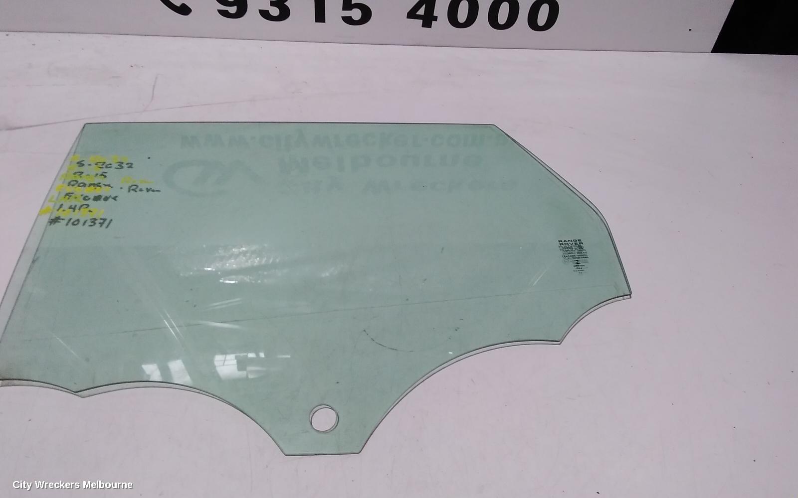 LAND ROVER RANGEROVER EVOQUE LEFT REAR DOOR WINDOW, L538, 11/2011 - 01/2019