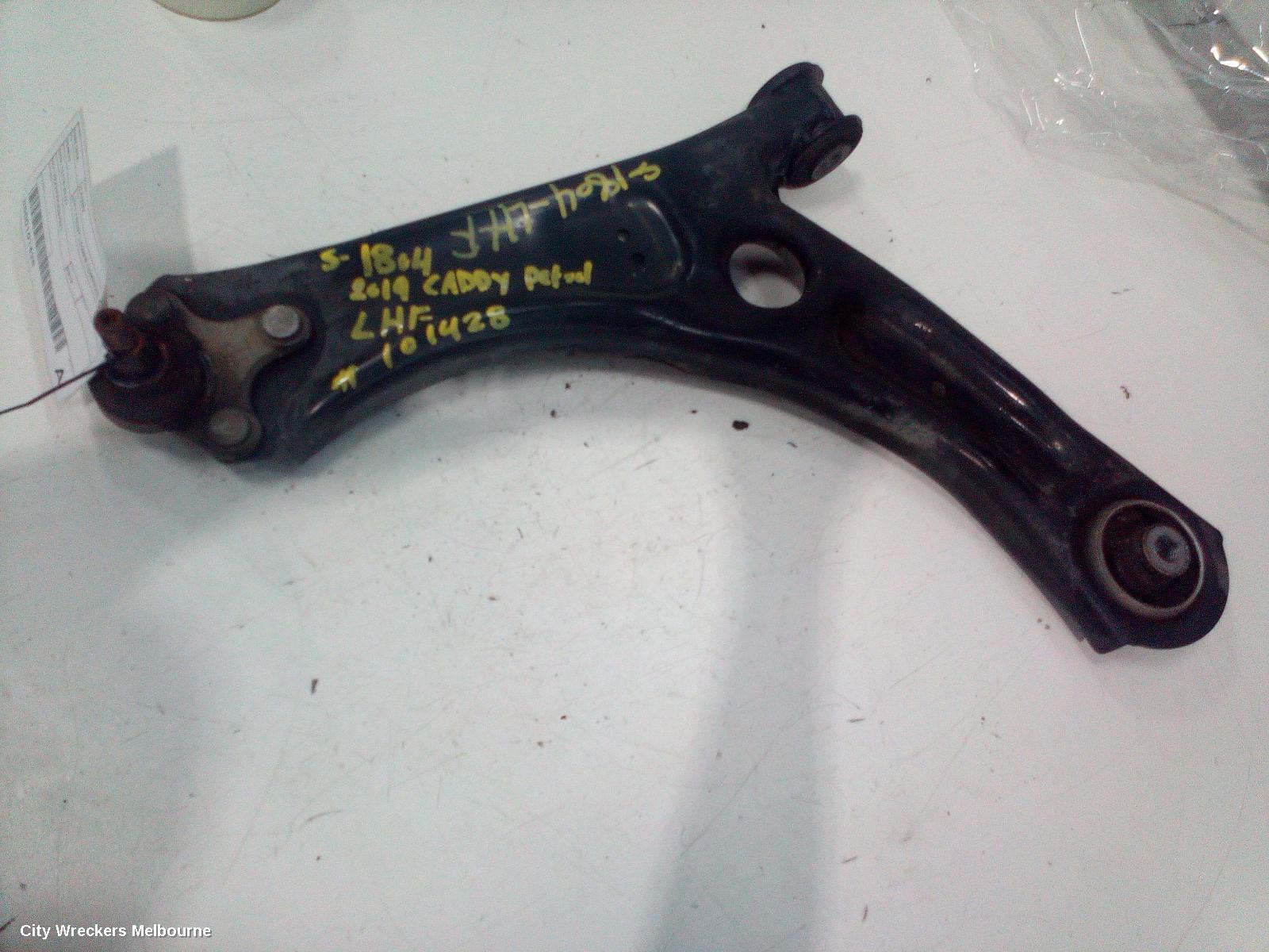 VOLKSWAGEN CADDY LEFT FRONT LOWER CONTROL ARM, 2KN, 12/2015 - 02/2021