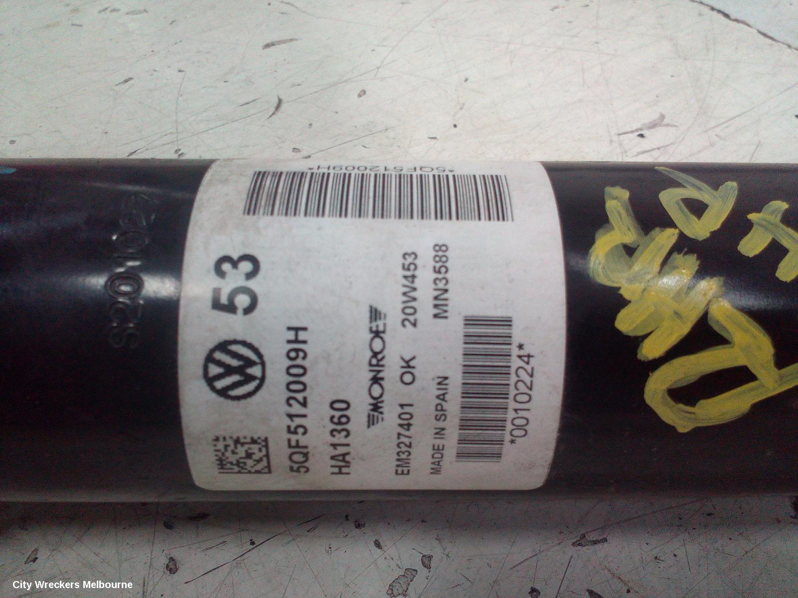 VOLKSWAGEN TIGUAN RIGHT REAR STRUT, 5NA, 06/2016 - 02/2024