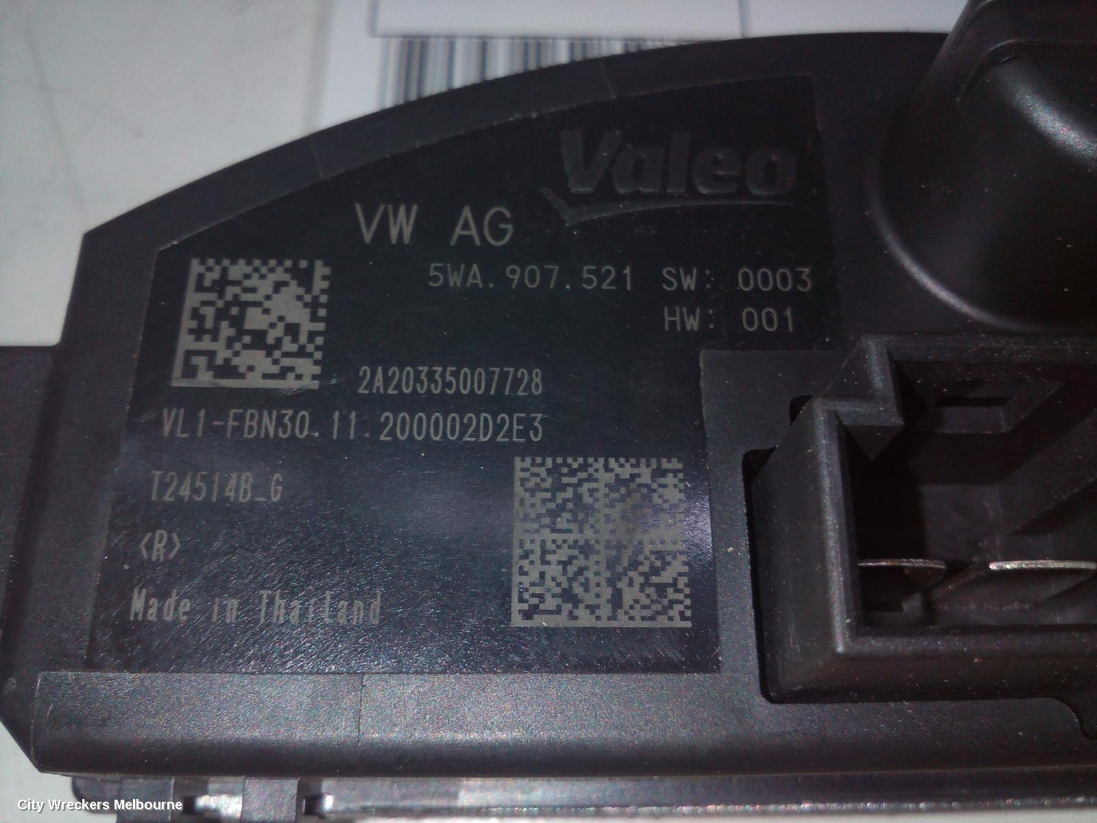 VOLKSWAGEN TIGUAN FAN SPEED RESISTOR, 5NA, 06/2016 - 02/2024