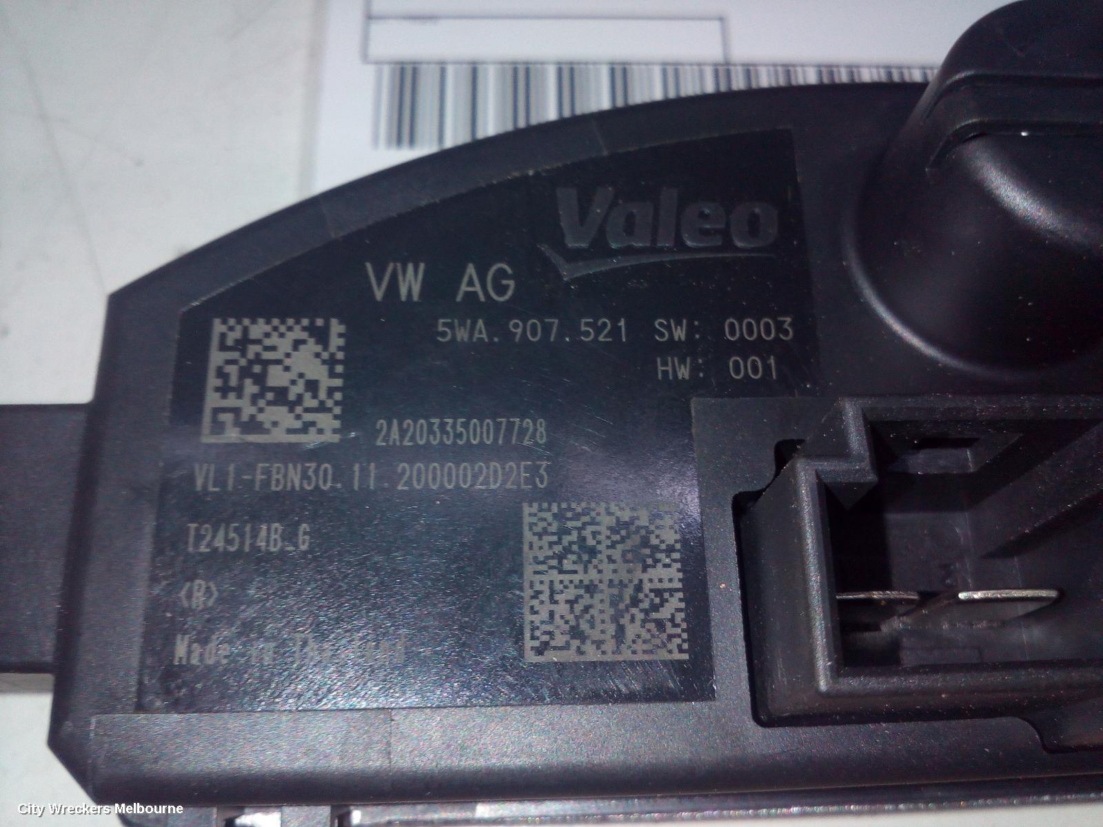 VOLKSWAGEN TIGUAN FAN SPEED RESISTOR, 5NA, 06/2016 - 02/2024