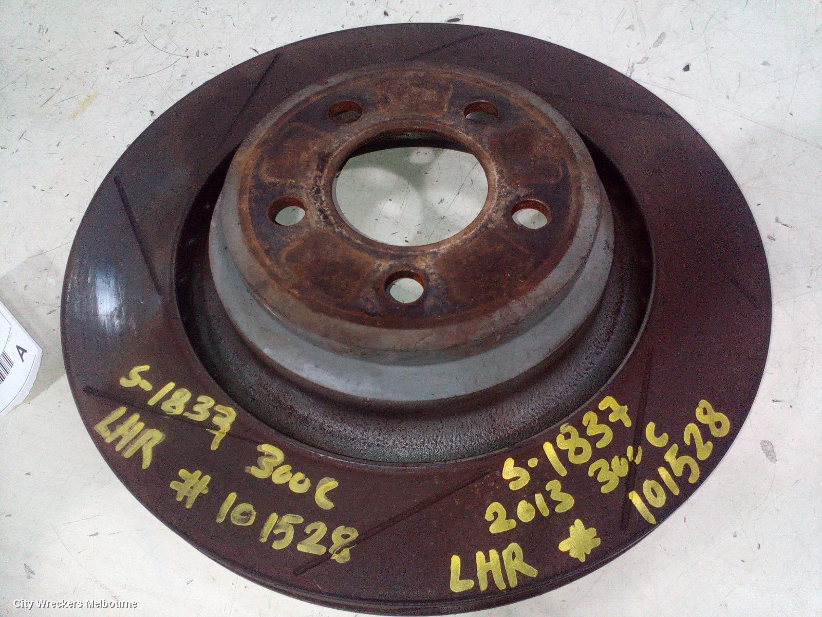 CHRYSLER 300C REAR BRAKE DISC/DRUM, LX2, 12/2011 - 12/2021