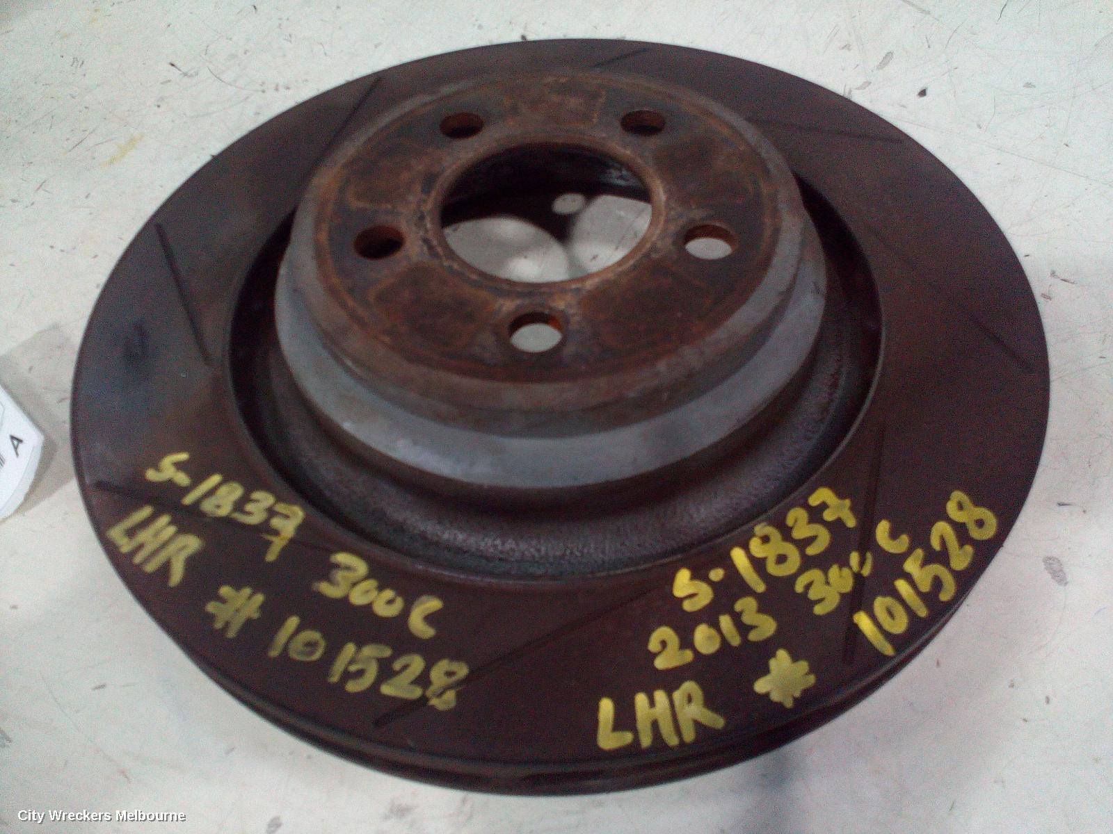 CHRYSLER 300C REAR BRAKE DISC/DRUM, LX2, 12/2011 - 12/2021