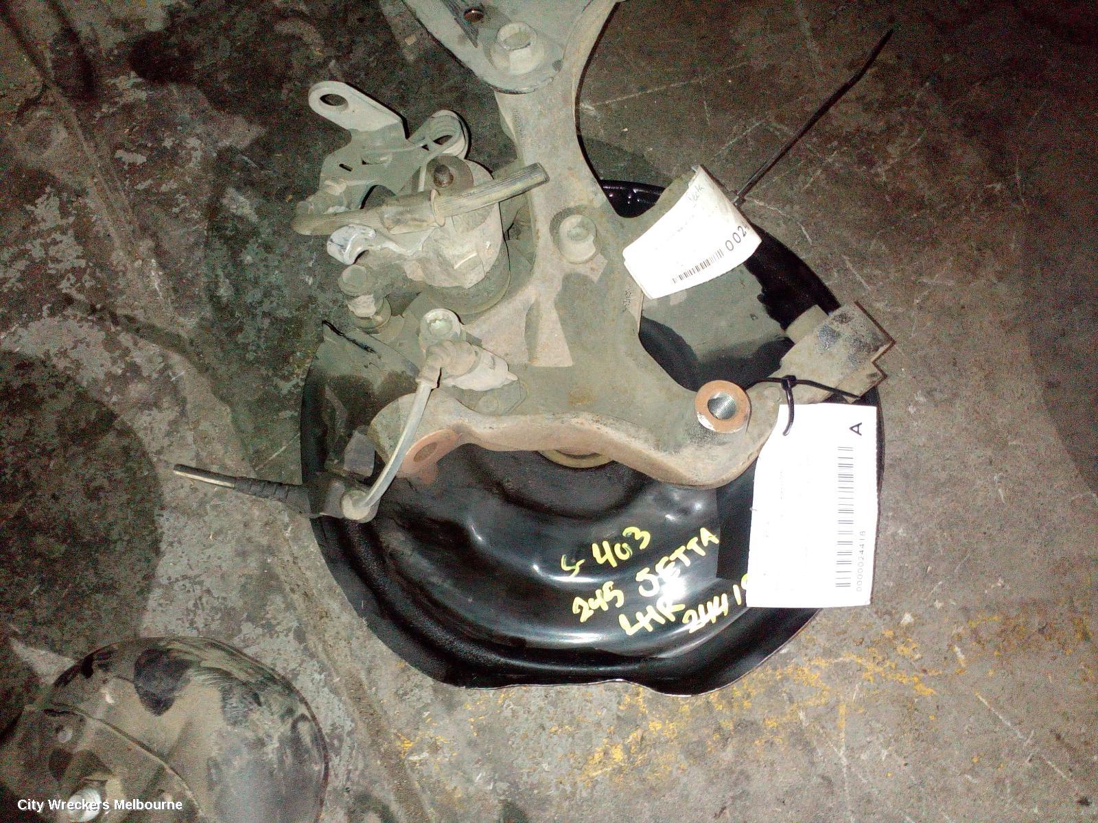 VOLKSWAGEN JETTA LEFT REAR HUB ASSEMBLY, 1B, 02/2011 - 12/2017