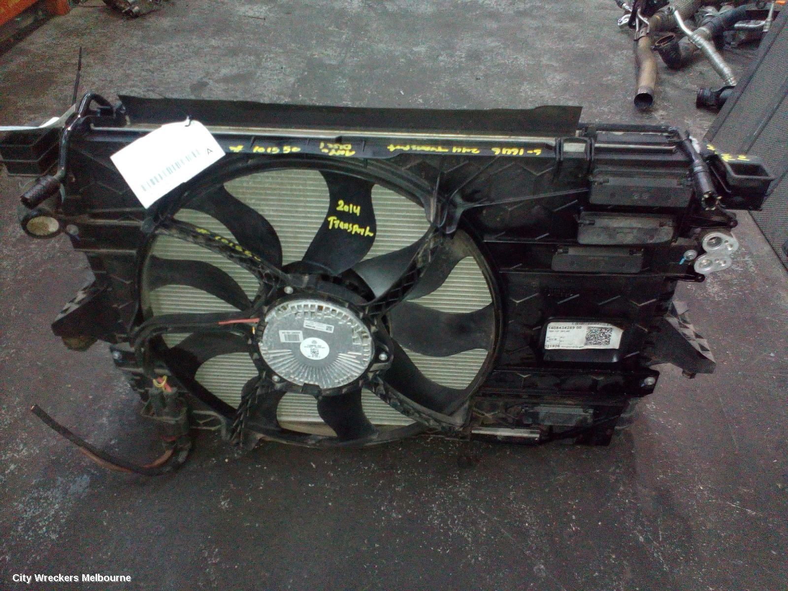 VOLKSWAGEN TRANSPORTER FAN, SINGLE FAN ASSY, 2.0, DIESEL, T5, 03/2010 - 06/2015