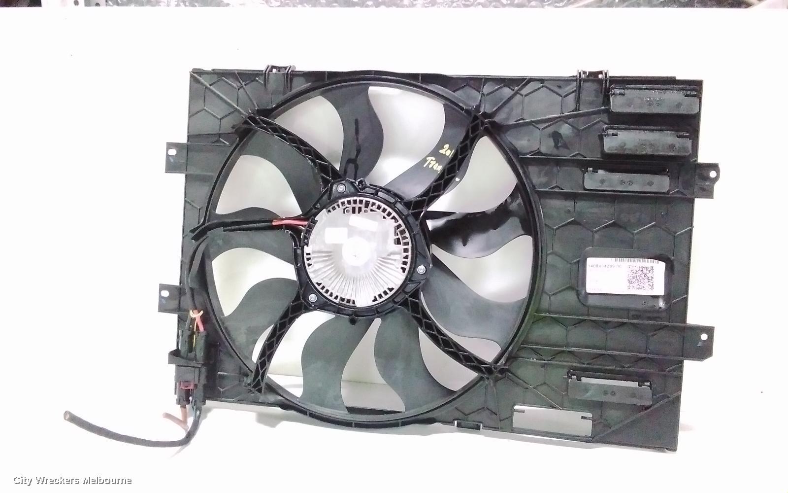 VOLKSWAGEN TRANSPORTER FAN, SINGLE FAN ASSY, 2.0, DIESEL, T5, 03/2010 - 06/2015