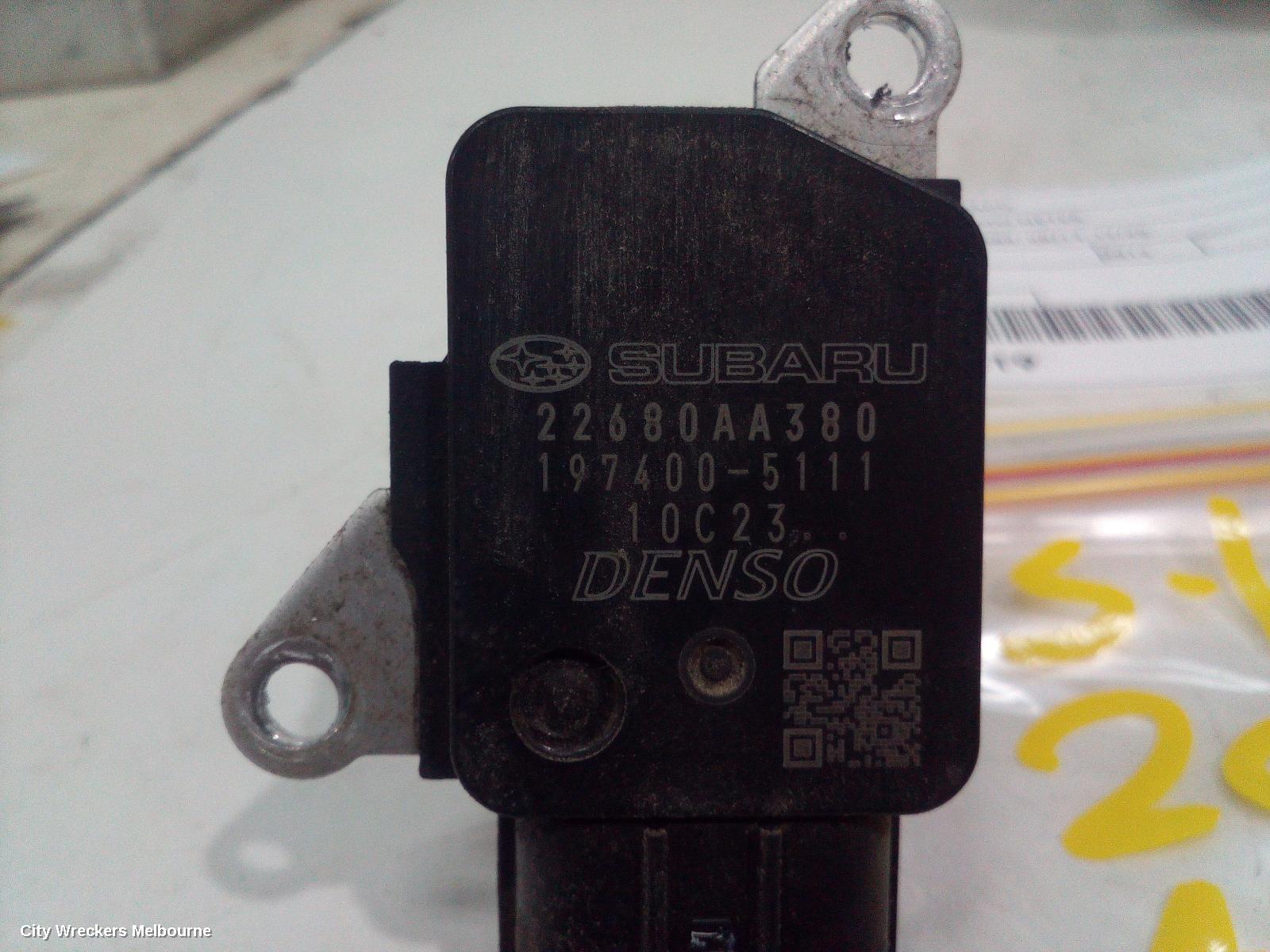 SUBARU OUTBACK AIR FLOW METER, 6TH GEN, P/N 22680AA380, 08/2014 - 12/2020