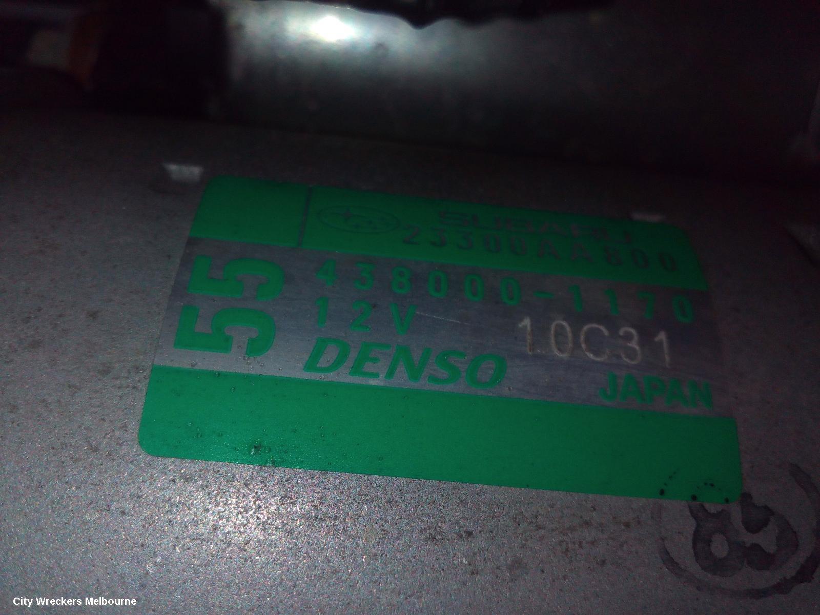 SUBARU OUTBACK STARTER, PETROL, FB25, AUTO, CVT, 6 SPEED, 6TH GEN, 08/2014 - 12/2020