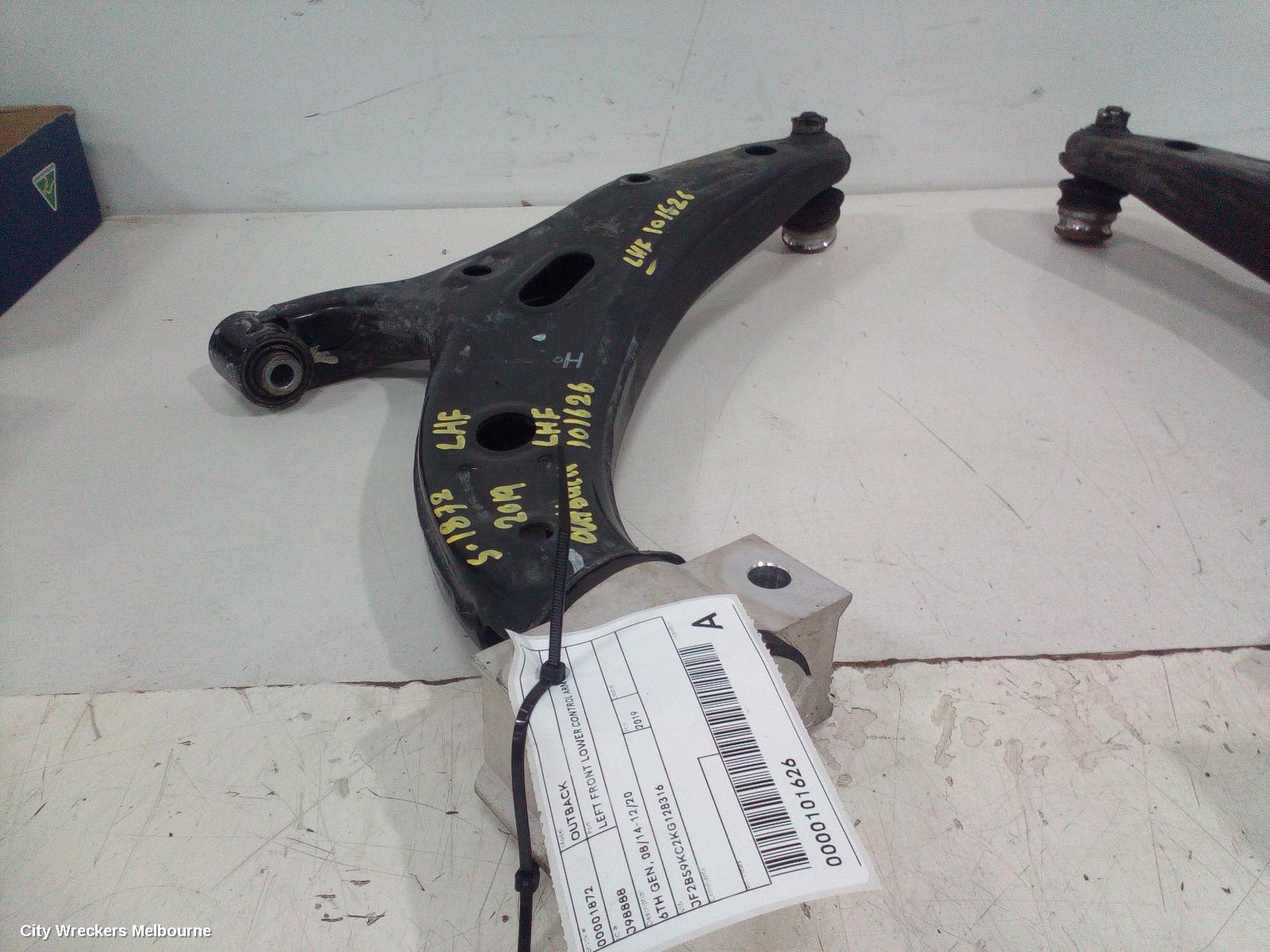 SUBARU OUTBACK LEFT FRONT LOWER CONTROL ARM, 6TH GEN, 08/2014 - 12/2020