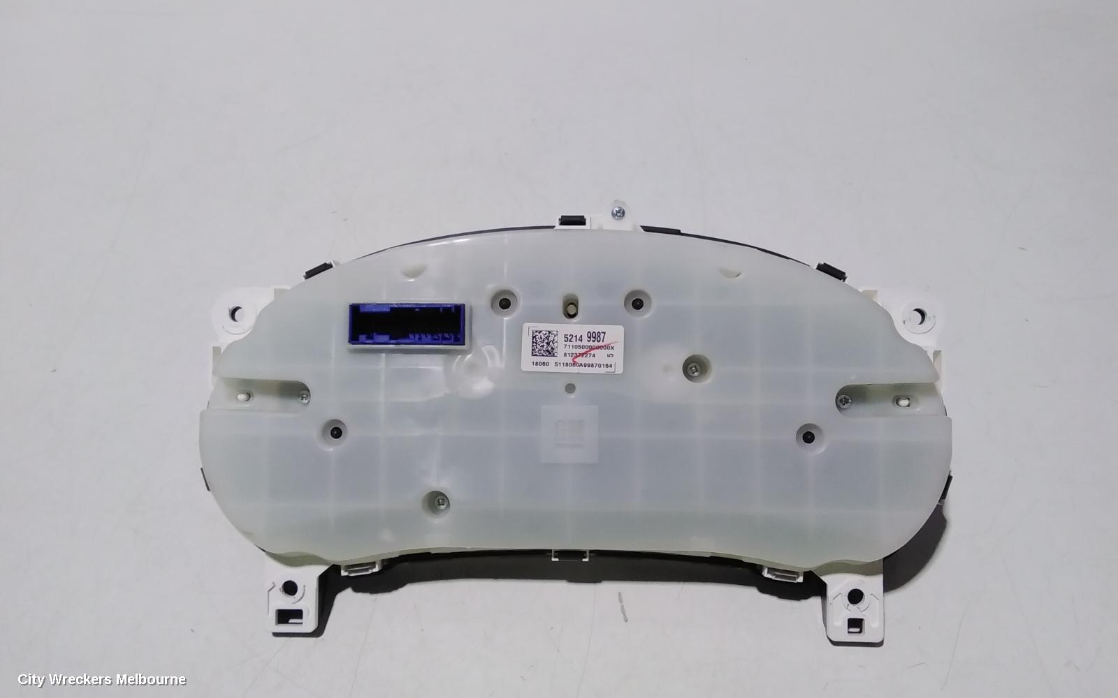 HOLDEN COLORADO INSTRUMENT CLUSTER, AUTO T/M, RG, 07/2016 - 12/2020
