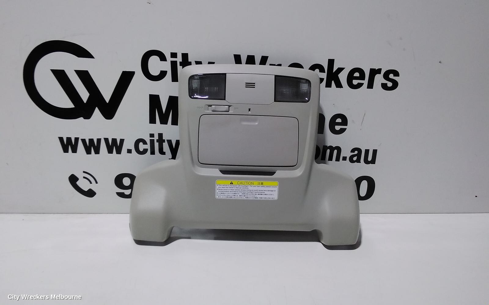 SUBARU OUTBACK COURTESY LIGHT, FRONT, W/ SUNGLASS HOLDER TYPE, 6TH GEN, 08/2014 - 12/2020