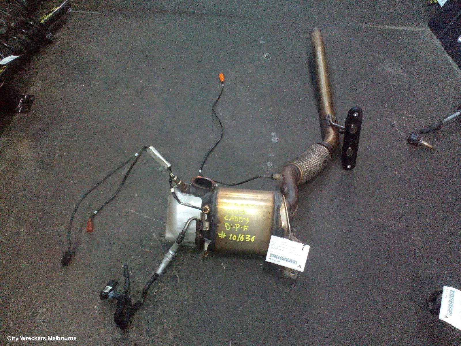 VOLKSWAGEN CADDY PARTICULATE FILTER/DPF, DIESEL, 1.6, CAYD CODE, 2K, 12/2010 - 11/2015