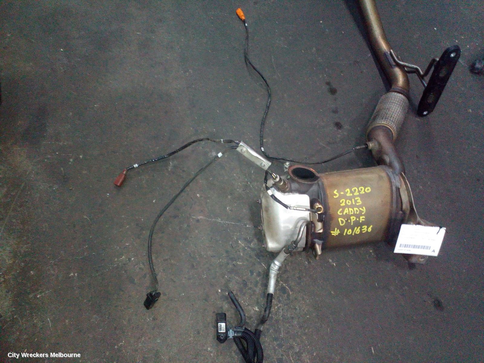 VOLKSWAGEN CADDY PARTICULATE FILTER/DPF, DIESEL, 1.6, CAYD CODE, 2K, 12/2010 - 11/2015