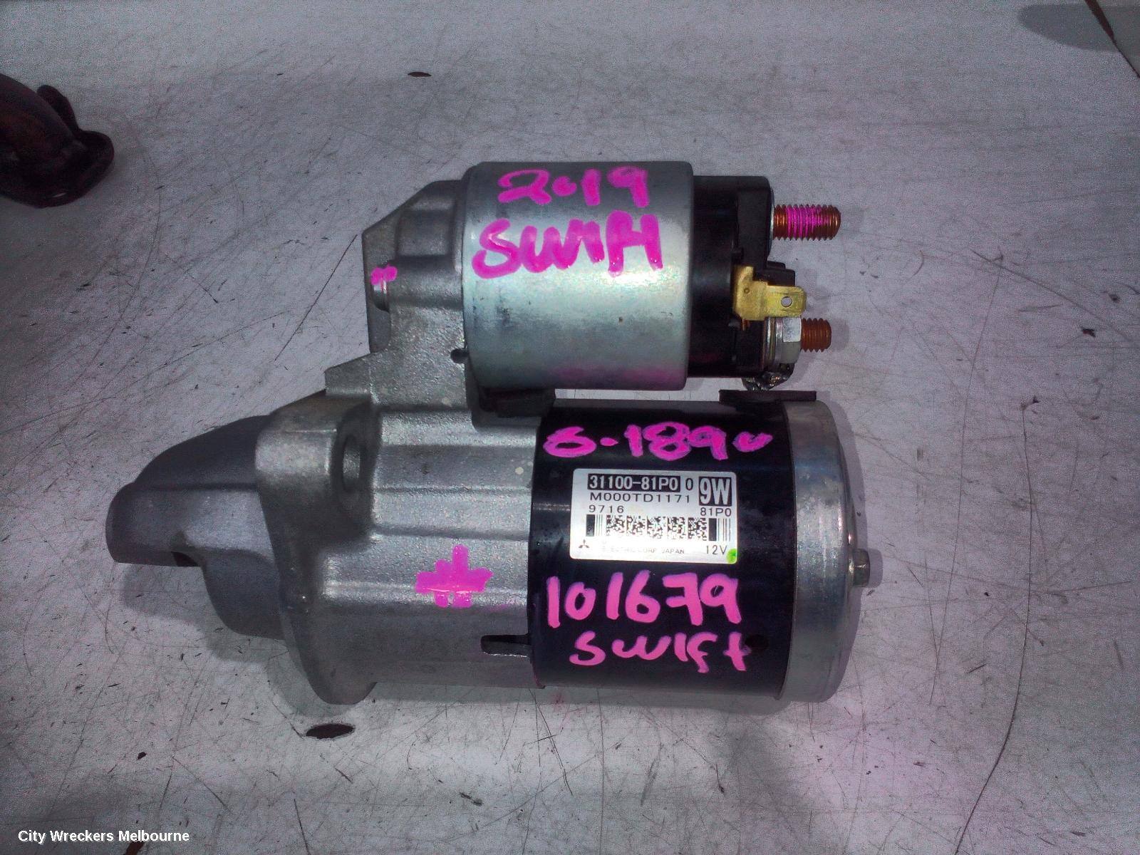 SUZUKI SWIFT STARTER, PETROL, 1.2, K12C, AZ, 04/2017 ONWARDS