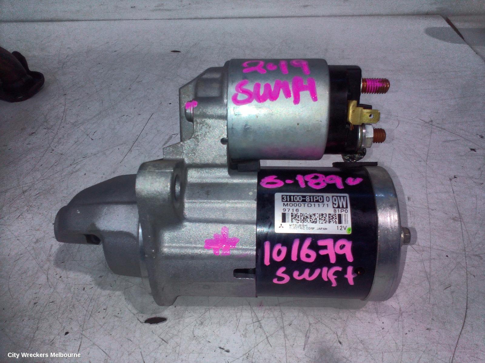 SUZUKI SWIFT STARTER, PETROL, 1.2, K12C, AZ, 04/2017 ONWARDS