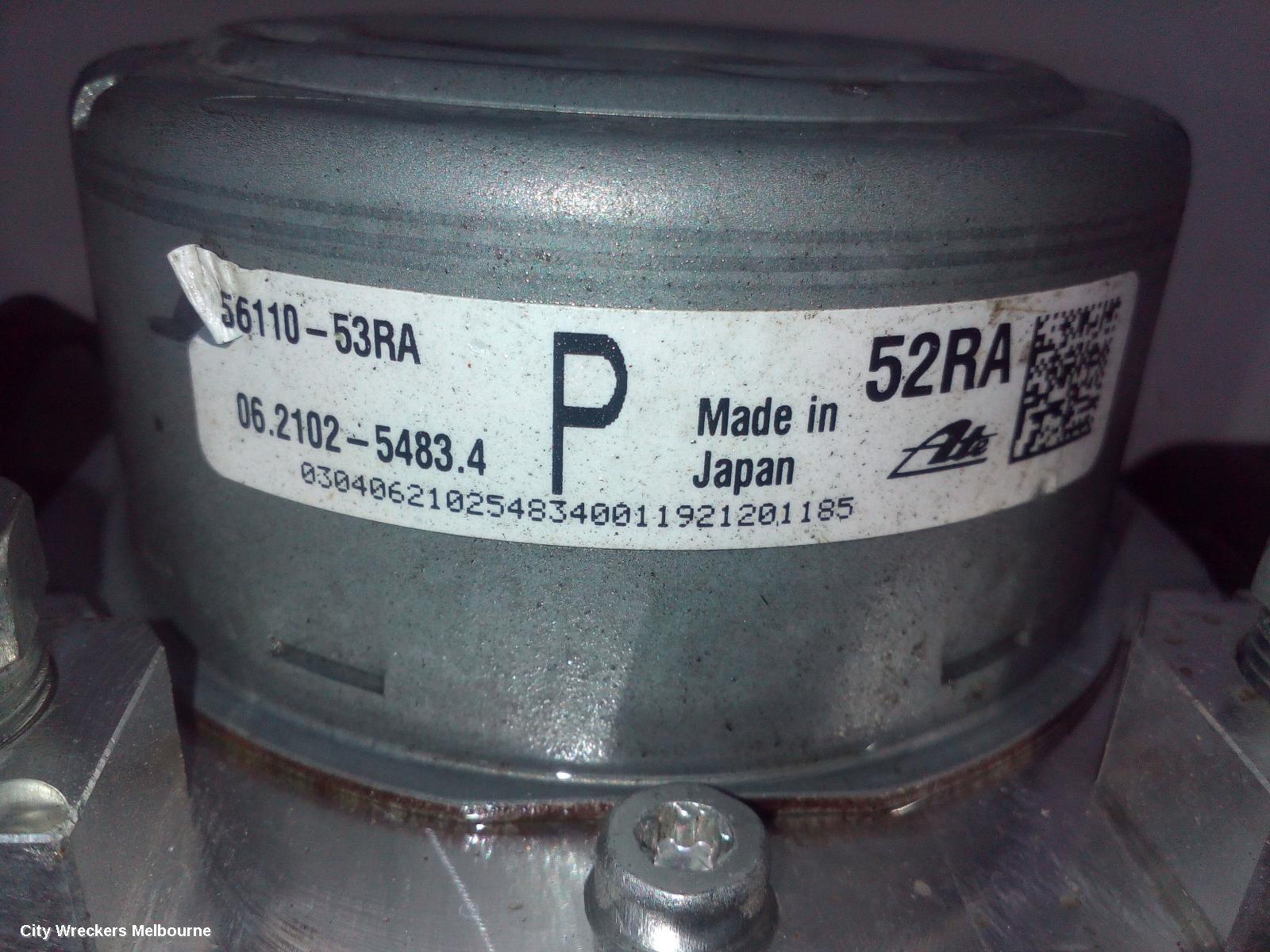 SUZUKI SWIFT ABS PUMP/MODULATOR, P/N 5611053RA, AZ, 04/2017 ONWARDS