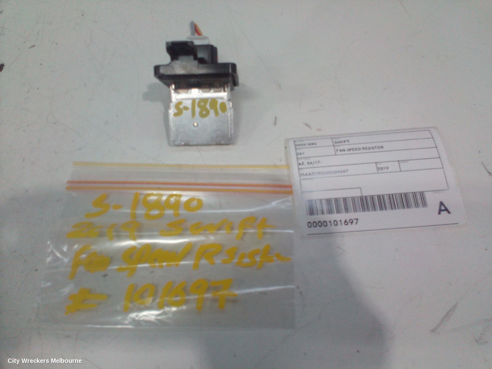 SUZUKI SWIFT FAN SPEED RESISTOR, AZ, 04/2017 - 03/2025
