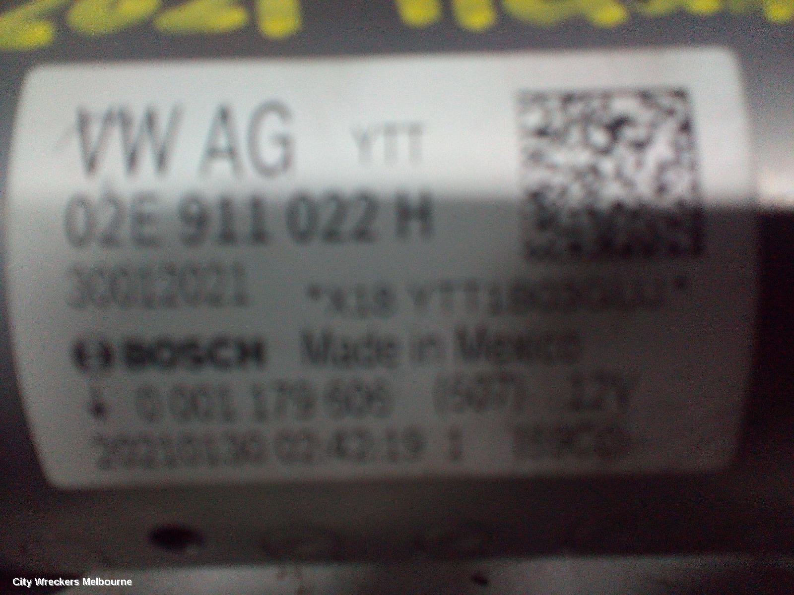 VOLKSWAGEN TIGUAN STARTER, PETROL, 2.0, BOSCH, CHHB/CZPA/DGVA/CXDA/DSFE CODE, 5NA, 06/2016 ONWARDS