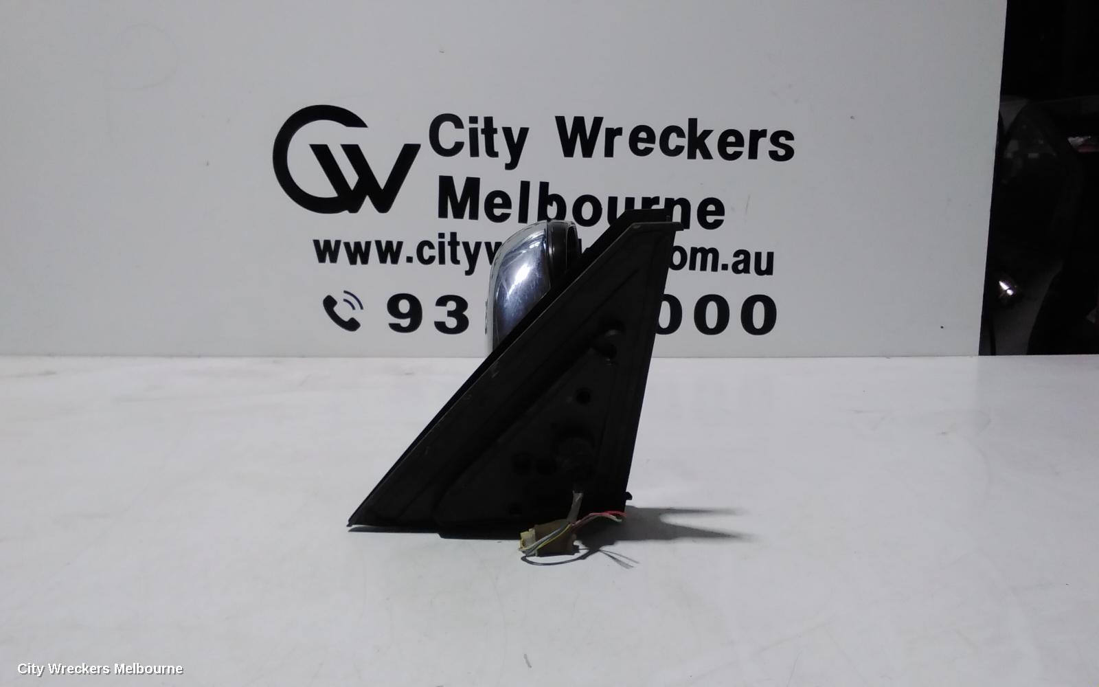 MITSUBISHI PAJERO RIGHT DOOR MIRROR, NM-NP, POWER, CHROME, 05/2000 - 09/2006