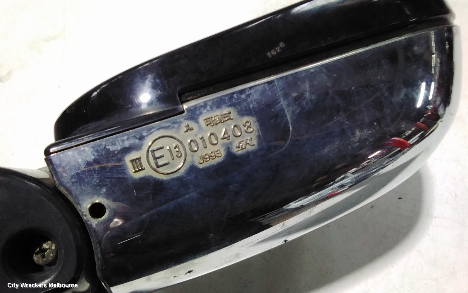 MITSUBISHI PAJERO RIGHT DOOR MIRROR, NM-NP, POWER, CHROME, 05/2000 - 09/2006
