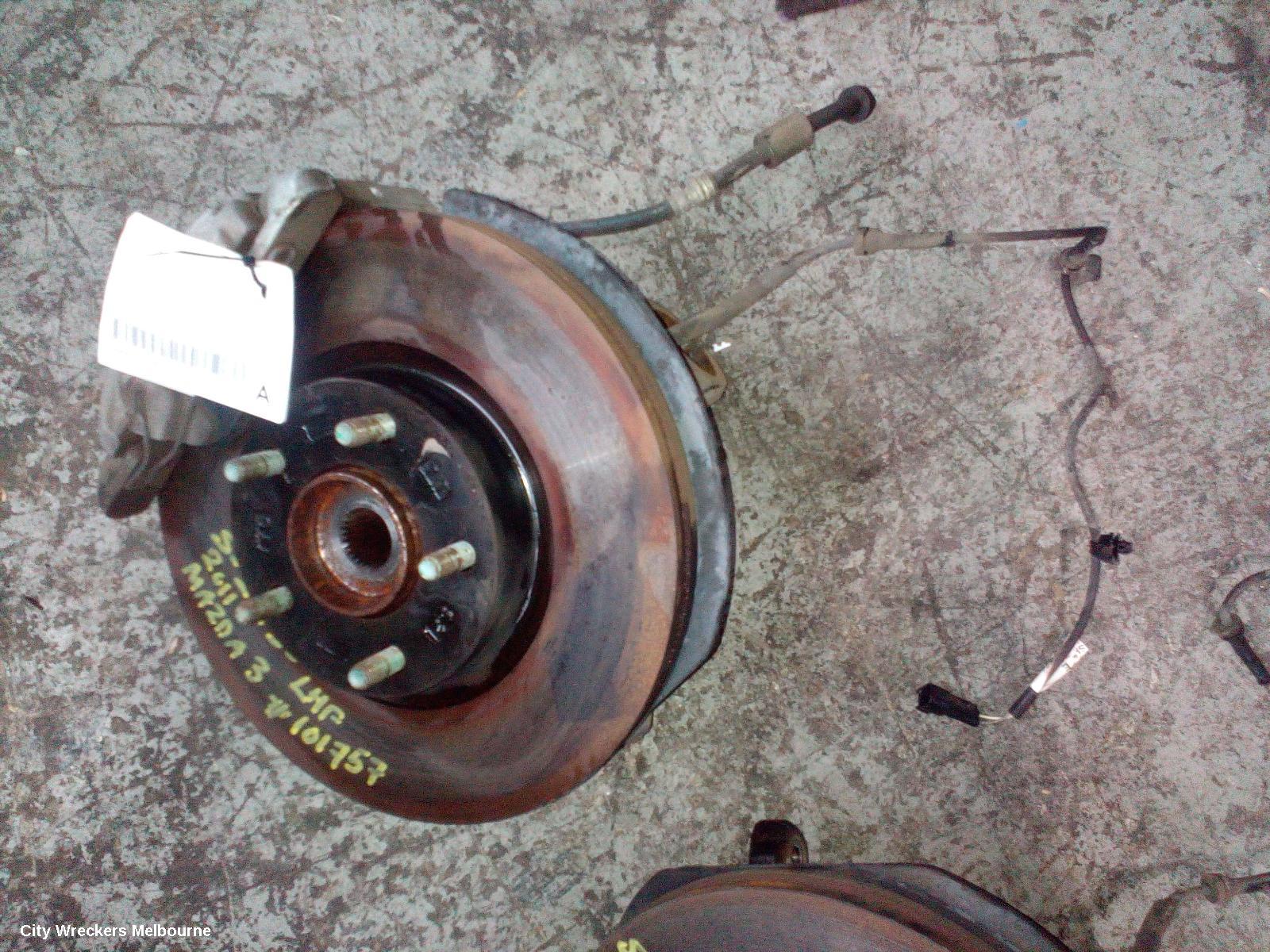 MAZDA 3 LEFT FRONT HUB ASSEMBLY, BL, 04/2009 - 10/2013