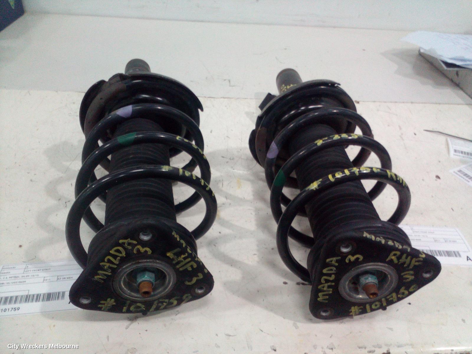 MAZDA 3 LEFT FRONT STRUT, BL, 2.5, PETROL, 04/2009 - 10/2013