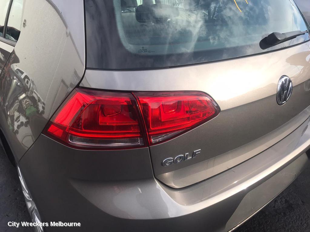 VOLKSWAGEN GOLF LEFT TAILLIGHT, GEN 7, HATCH, STANDARD, NON LED TYPE, 03/2013 - 03/2017