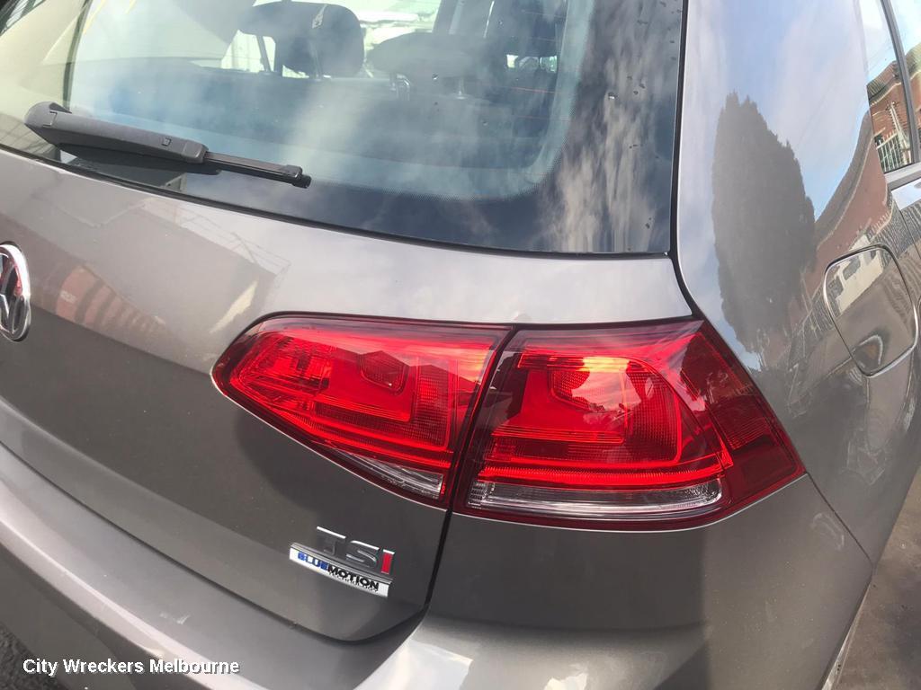 VOLKSWAGEN GOLF LEFT TAILLIGHT, GEN 7, HATCH, STANDARD, NON LED TYPE, 03/2013 - 03/2017