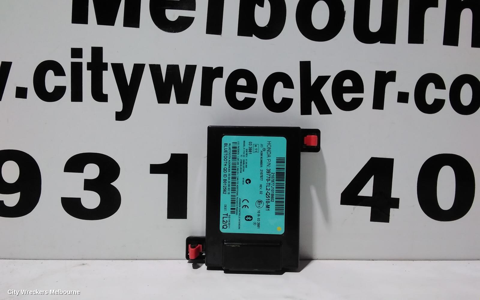 HONDA ACCORD, 8TH GENERATION 02/2008 - 04/2013, 39770-TL2-Q510-M1 BLUETOOTH COMMUNICATION CONTROL MODULE LINK: 101812