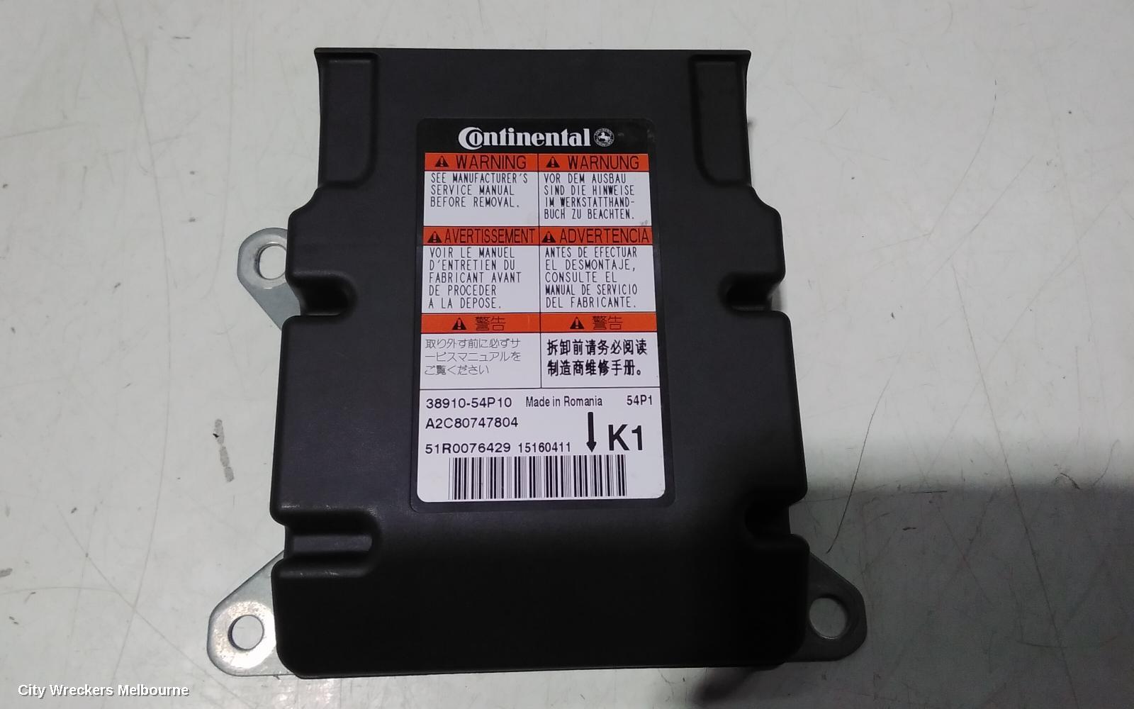 SUZUKI VITARA AIRBAG MODULE/SENSOR, MODULE, VITARA, LY (VIN TSM), 06/2015 ONWARDS