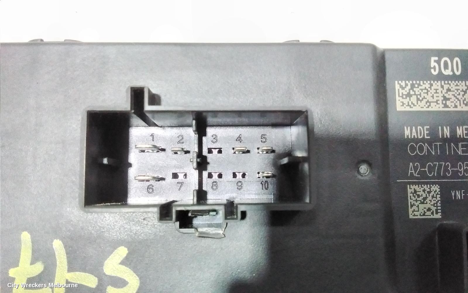 VOLKSWAGEN TIGUAN, 5NA, 06/2016 - 02/2024, LIFTGATE CONTROL MODULE 5Q0959107AA: 101822